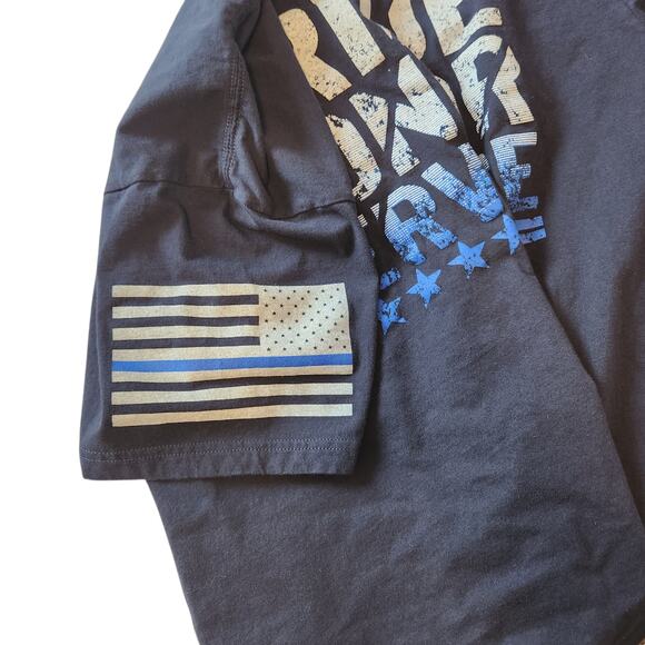 Grunt Style Pride Honor Service T-shirt Police Military size Large - Picture 4 of 6